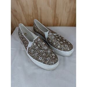 Keds For Kate Spade Triple Decker Glitter Flower Platform Sneaker 11